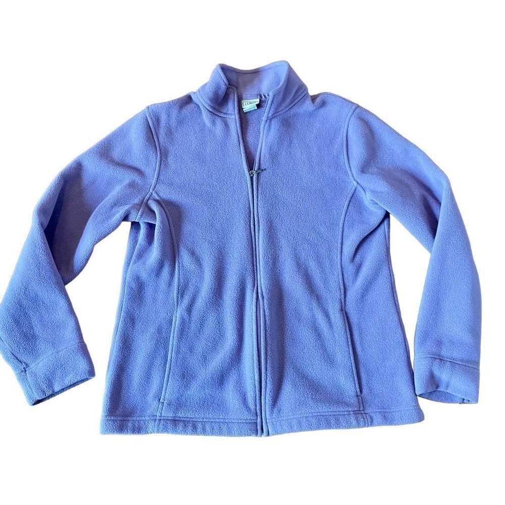 L.L. Bean Women's Lavender Full-Zip Fleece Jacket
